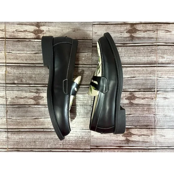 Duke + Dexter Core Wilde olive Penny Loafer Sz 7 Uk 8 US co:black white New - Picture 5 of 9